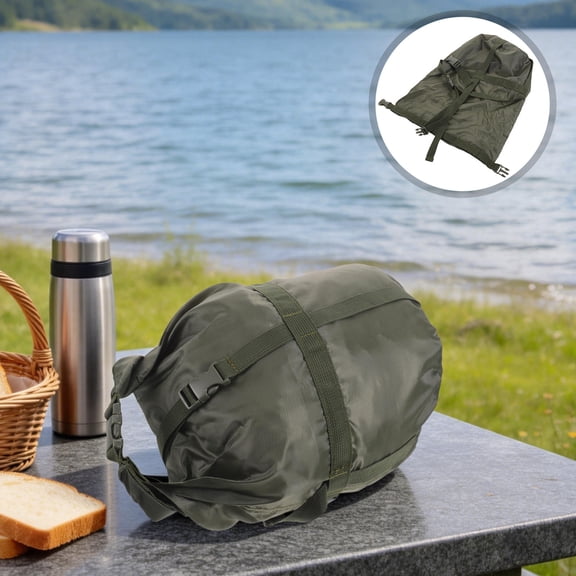 COOPHYA Packable Compression Storage Bag for Sleeping Bags and Camping Gear with Quick Release Buckles and Ventilation