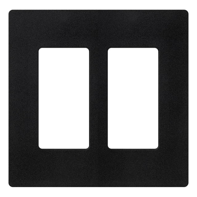 Placa de Pared Lutron Claro 2 Gang Satinada Medianoche