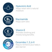 CeraVe Baby Moisturizer Lightweight Face & Body for Sensitive Skin & Eczema Prone Skin, 8 fl oz