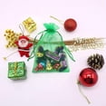thumbnail image 4 of HRX Package 100pcs Christmas Organza Drawstring Bags Green, 4 x 6 inch Candy Mesh Gift Bags Jewelry Pouches, 4 of 7