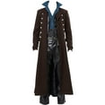 thumbnail image 2 of Munlar Rapper Jacket- Steampunk Gothic Costume Vintage Windbreaker Christmas Overcoat for Men Christmas Winter Coat Clearance, 2 of 6
