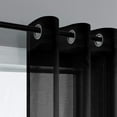 thumbnail image 2 of Juego de 2 paneles Sheer Curtains Mrs. Naturall Black, 160 x 160 cm, 2 of 7