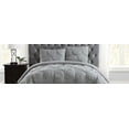 thumbnail image 4 of Truly Soft Pleated Grey Full / Queen Duvet Set, 4 of 4