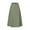 Army Green, variant on Joernso Women Maxi Skirt High Waist Irregular Large Hem Long Skirt Solid Color A-Line Loose Fit Skirt Streetwear