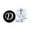 D, variant on AYYUFE 6 Pairs Men Cufflinks Letter Pattern Electroplating Craftsmanship Item Decorate Alloy Men A-Z Single Alphabet Cufflinks Custom Accessory,M