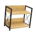 thumbnail image 2 of GROWTH TANK Desktop Organizer Men Spice Rack Tabletop Stand Display Shelf Desk Bookshelf light brown, 2 of 9
