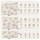thumbnail image 2 of Bolsa de maquillaje Honitty, bolsas acolchadas para cosméticos, diseño floral, juego de 3, 2 of 6