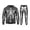 Grey, variant on Big Kids Two-Piece Outfit Skeleton Prnit Children's Long Sleeved Hoodie Long Pants Set Big Boy Outfits Kids Clothes Size 9-10T