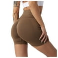 thumbnail image 5 of Rhuody Women'S Yoga Pants High Waist Slim Fit Sweatpants Seamless Shorts Workout Gym Shorts Casual Wear Coffee L, 5 of 5