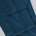 thumbnail image 6 of Dresfit Mens Cargo Shorts Big and Tall Baggy Below Knee Capri Shorts 2026 Sumemr Solid Elastic Waist Long Shorts Relax Fit Lightweight Sweatshorts Blue L, 6 of 7