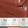 thumbnail image 5 of Furmax Electric Power Lift Leathaire Recliner Chair with Massage for Bedroom,Brown, 5 of 8