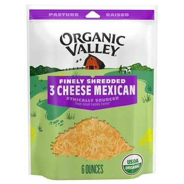Organic Valley® 3 Cheese Organic Finely Shredded Mexican Cheese Blend, 6 oz
