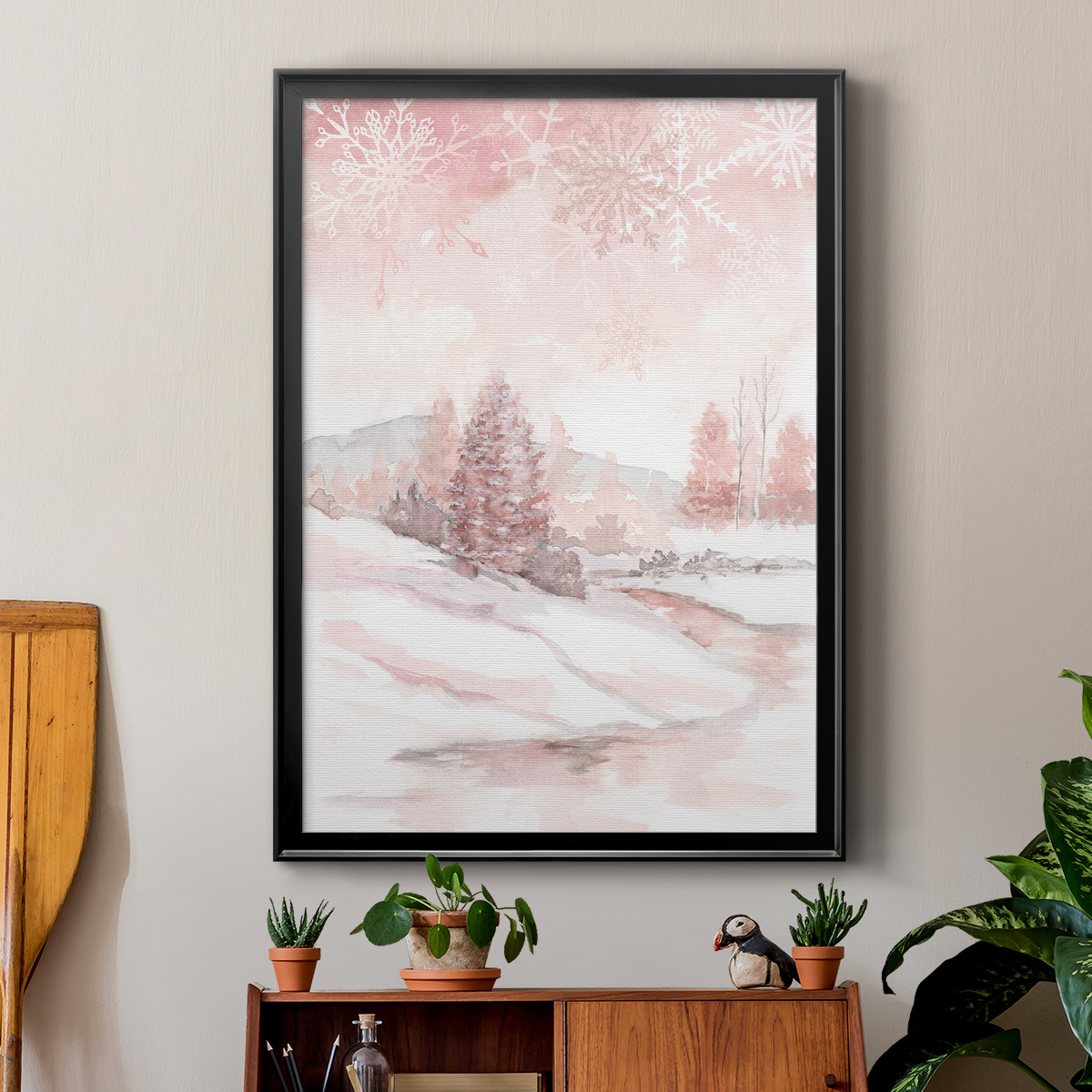 Blush Winter Premium Framed Print - Ready to Hang