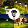 thumbnail image 5 of 6 Pack Color Changing Solar Lights Outdoor Garden Decor,Auto ON/Off Solar Pathway Lights Outdoor Waterproof, Warm-Light, 5 of 5