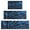 Math Equations Algebra, variant on Math Equations Lab Tools Blue Pattern Kitchen Rugs Sets Of 3,Kitchen Runner Rugs Non Skid Washable,Decorative Kitchen Floor Mats for Kitchen,Sink,Laundry,17"x30" 17"x47" 17"x59"