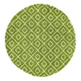 thumbnail image 3 of Unique Loom Trellis Shag Collection Area Rug - Ruth (10' Round Green/Ivory), 3 of 10