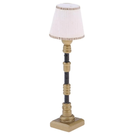 2x 1:12 Escala Miniatura Exquisita LED Lámpara de Techo Decoración de Luz , 1:12 lámpara de pie, 11cm