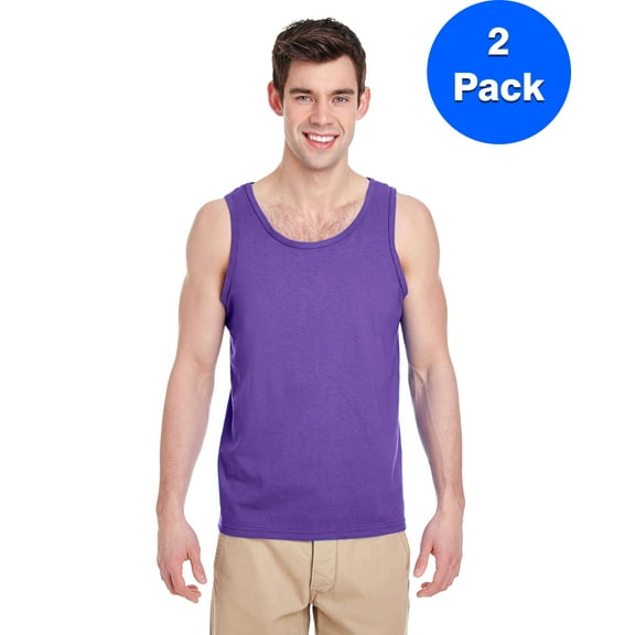 Mens Heavy Cotton Tank Top 2 Pack