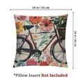 thumbnail image 4 of nygtbtfer Spring Pillow Covers Set of 2Fresh Flower Bicycle Spring Home Decorations Cushion Case for Sofa Couch Farmhouse Outdoor Living Room White, 4 of 7