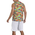 thumbnail image 2 of Pofeuu Colorful Fish 2 Print Basketball Jersey, Shirts for Men Youth Basketball Jersey Crew Neck-Small, 2 of 6