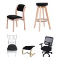 thumbnail image 5 of 3 Pack Elastic Stretch Chair Seat Cover Wedding Dining Room Chair Slipcover, 5 of 5