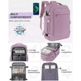 thumbnail image 4 of Softlife Durable Extra Large 40L Travel Backpack Casual Daypack, Purple, 4 of 8