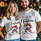 thumbnail image 5 of T-Shirts for Men, Christmas Elk Snowflake Crew Neck Cotton T-Shirt Men's Short Sleeve Winter Cartoon Deer Black, 5 of 8