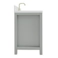 thumbnail image 4 of ARIEL Bristol 42 Inch Single Rectangle Sink Bathroom Vanity With Carrara White Quartz Countertop 1.5 Edge In Grey, 4 of 7