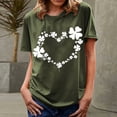 thumbnail image 3 of BLVB St Patricks Day Shirts Womens Crew Neck Short Sleeve Summer T Shirt Shamrock Tee Tops St Patricks Gifts, 3 of 4