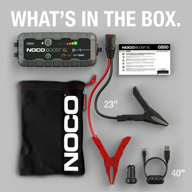 NOCO GB50 Genius Boost XL - 1500A UltraSafe Jump Starter