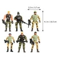 thumbnail image 4 of MasteelfCA 6Pcs Flexible Military Soldier Model Toys Kids Military Games Toy (Random Type), 4 of 7