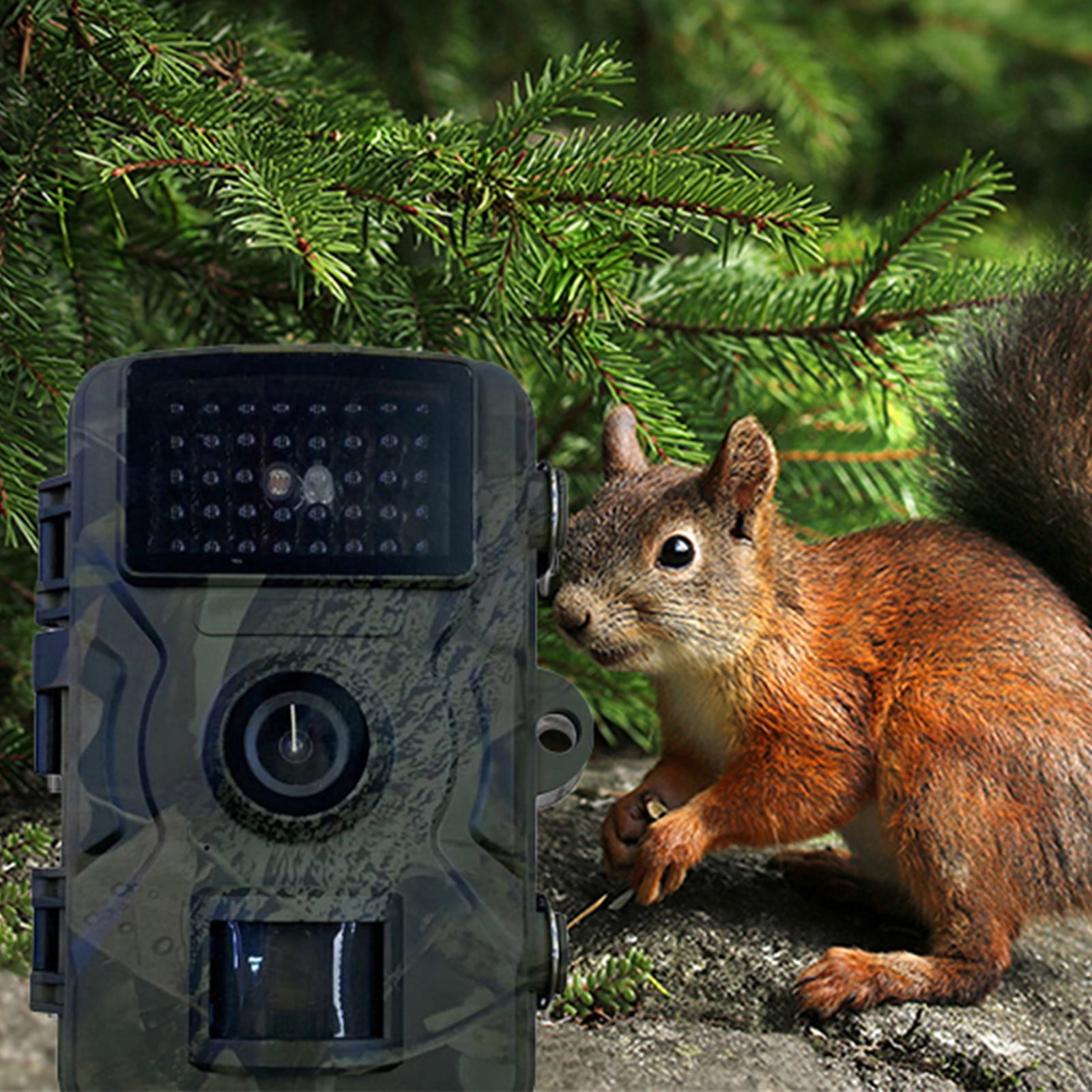 FNYOXU Outdoor Tracking and Recording Camera Scientific Research Orchard Villa Monitoring Camera PIR Infrared Night Vision Fish Pond Farm Monitoring Antitheft Camera