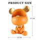 thumbnail image 3 of Adorno De Almacenamiento De Oso Caja de almacenamiento de oso de entrada de resina, adorno de escritorio, arte de escultura de oso 3D (naranja), 3 of 7