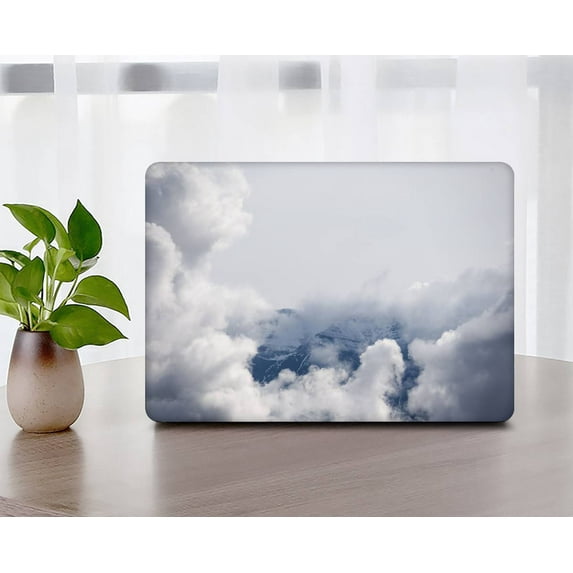 Protective Case Hard Cover Compatible MacBook Air 13 inchs 2022 - 2018 A2337 m1&A2179&A1932 Cable Tie, Sky Series 1098