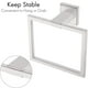 thumbnail image 4 of Anillo de toalla de mano simple, toallero de baño de acero inoxidable, anillo de toalla cuadrado, soporte de pared para colgar toallas de cocina y ducha Ormromra 2035048-2, 4 of 9