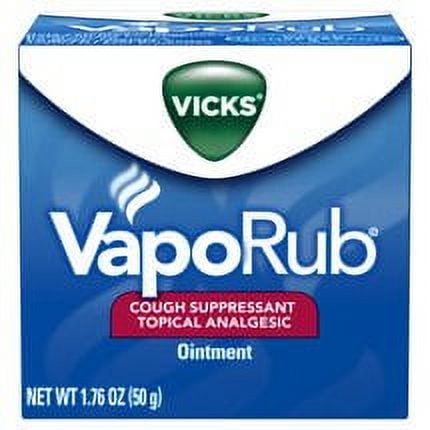 Vicks Vaporub Cough Suppressant Chest Rub Ointment 1.76 oz