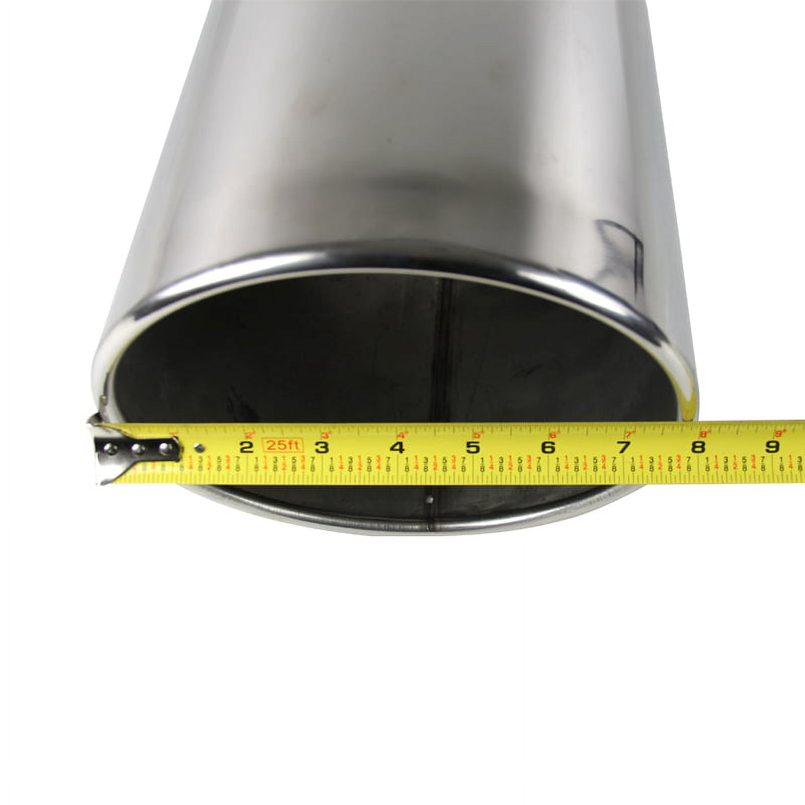 Spec-D Tuning 4"Inlet/8" Outlet Chrome Stainless Steel Truck Bolt-On Exhaust Muffler Tip