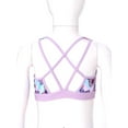thumbnail image 6 of Sholeno Girls Tropical Criss Cross Back Crop Tops Quick-Dry Rash Guard Shirt for Beach Pool Party Butterfly 8, 6 of 7