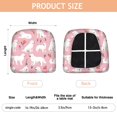 thumbnail image 3 of White Dogs and Flowers Seat Covers for Dining Room Chairs Set Of 4,Stretch Printed Washable Chair Seat Cover with Elastic Ties and Button,Removable Waterproof Couch Cushion Covers, 3 of 6