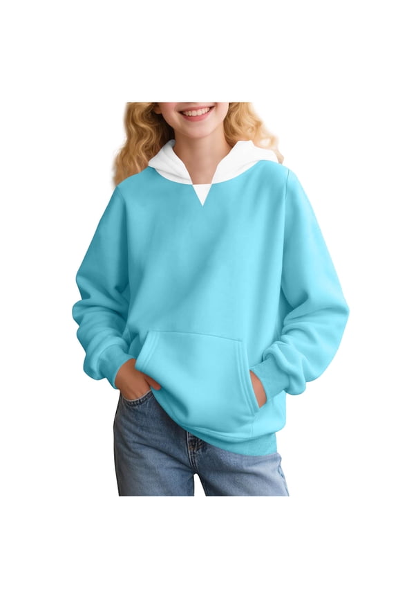 Baby Clothes Unisex Hoodies Long Sleeve Pullover Loose Comfy Sweatshirts with Kangaroo Pockets
