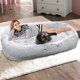 thumbnail image 3 of Oval Oversized Dog Bed Human Pet Kennel Human Puppy Sleeping Bed Rest Pads Cushion Washable Pet Mat For Large Medium Small Dogs ShopWise Round, 3 of 8