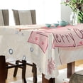 thumbnail image 3 of BZSMCE Square Tablecloth Fashion Cute Snowman Painting Pattern Tableclothes, 3 of 9