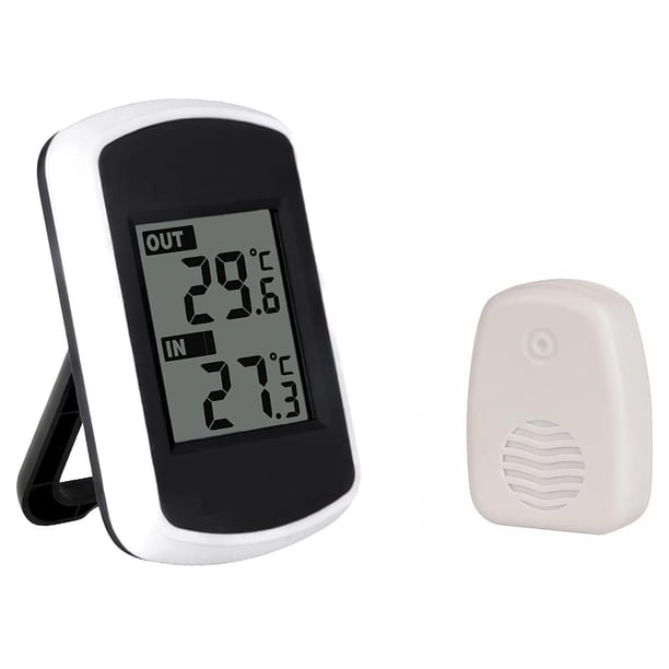 Termómetro Doméstico Multifuncional Digital Preciso Alimentado Por Batería Con Pantalla Lcd Para Interior Al Aire Libre Hogar Dormitorio Oficina Minnieouse TO004401-00