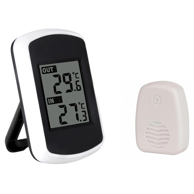 Termómetro Doméstico Multifuncional Digital Preciso Alimentado Por Batería Con Pantalla Lcd Para Interior Al Aire Libre Hogar Dormitorio Oficina Monstrate TO004401-00