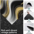 thumbnail image 3 of Black Marble Gold Wave Pattern Kitchen Rugs Sets Of 3,Kitchen Runner Rugs Non Skid Washable,Decorative Kitchen Floor Mats for Kitchen,Sink,Laundry,17"x30"+ 17"x47" + 17"x59", 3 of 6