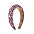 thumbnail image 2 of Bandeau Rétro Coloré Bandeau Rembourré Bandeau Pailleté Bandeau Mode Cadeaux pour Femmes Filles, 2 of 9