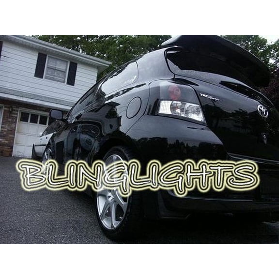 For 05-11 Toyota Yaris 3dr Tinted Smoked Tail Lamps Lights Overlays Film Protection