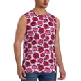 thumbnail image 2 of Fotbe Men's Rose Flowers Print Men's Sleeveless Muscle Tank Tops Casual T-Shirts for Gym Workout Beach-Large, 2 of 8