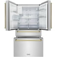 thumbnail image 4 of ZLINE 36" Autograph Edition 21.6 cu. ft Freestanding French Door Refrigerator with Water and Ice Dispenser (RFMZ-W-36-BS-CB), 4 of 7
