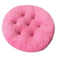 thumbnail image 3 of A Pink Fleece Cushion Round Chair Cushions Seat Cushion Stool Plush Seat Winter Warm Chair Covering for Dining Room Chair Floor Pillow Cushions, 3 of 9